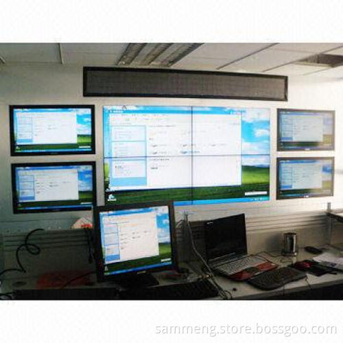 LCD Video Wall Monitors Screen, 46-inch Super Narrow, 5.3mm Bezels, LED Backlight Indoor
